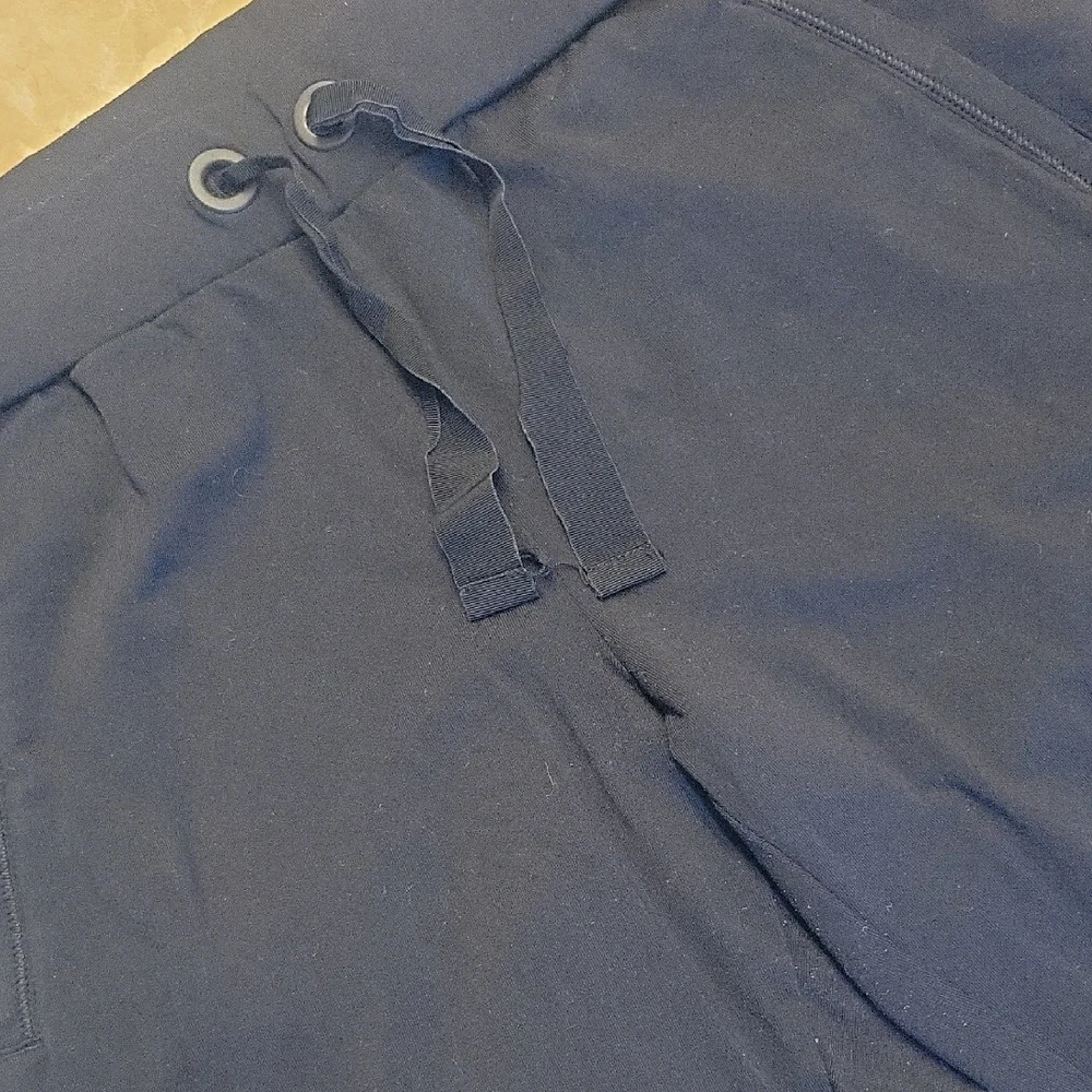 Athleta Black Tuxedo Joggers with White Side Stripe,  S - Picture 3 of 16
